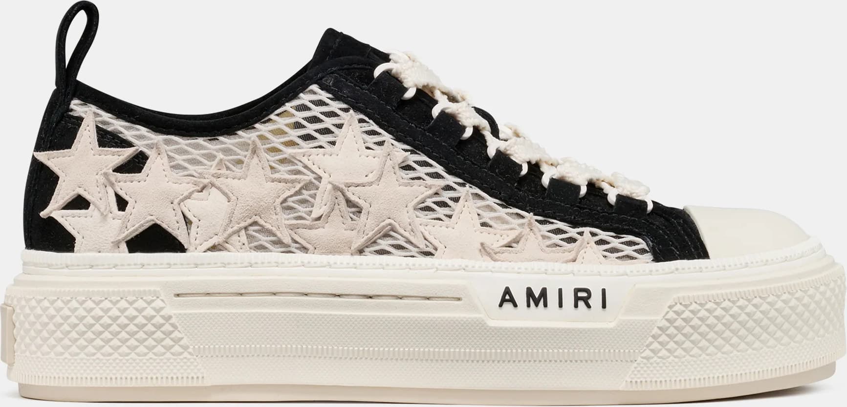 Amiri Mesh Stars Court Low (Damen) — Black