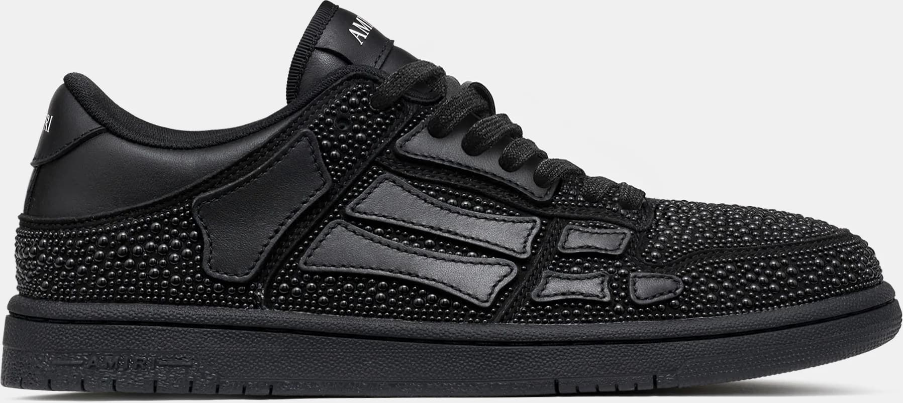 Amiri Pearl Skel Top Low — Black
