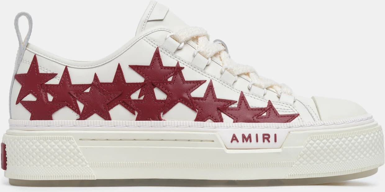 Amiri Stars Court Low (Damen) — Deep Red