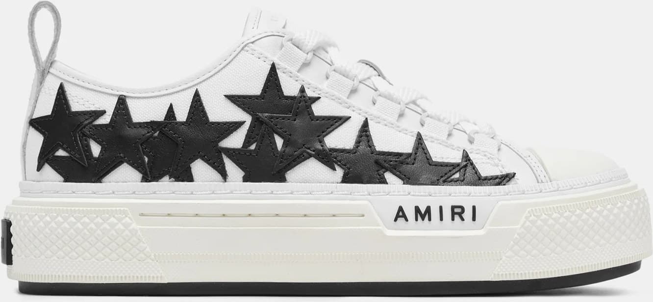 Amiri Stars Court Low (Damen) — White Black