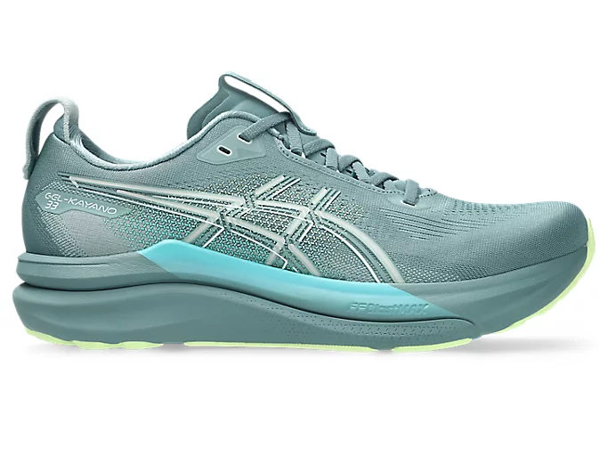 Asics Gel-Kayano 33 — Foggy Teal Illuminate Yellow