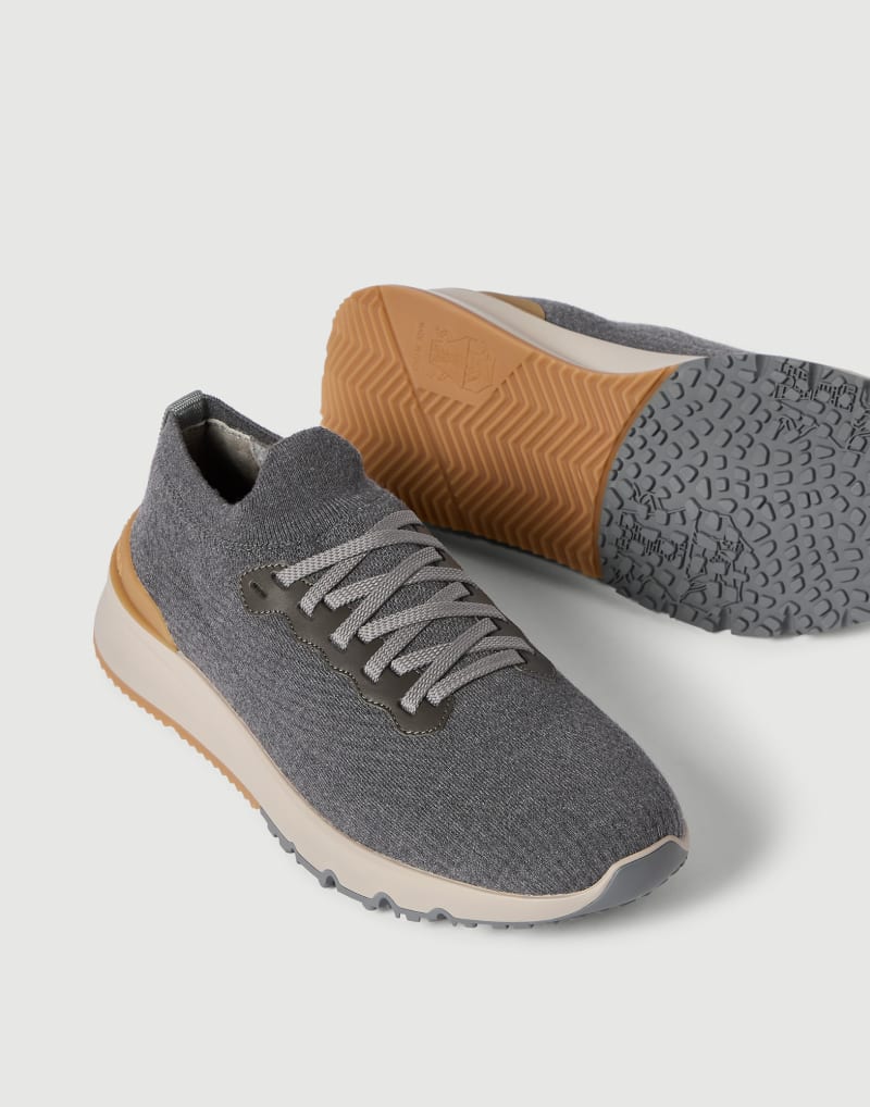 Brunello Cucinelli Gestrickte Läufer — Anthracite