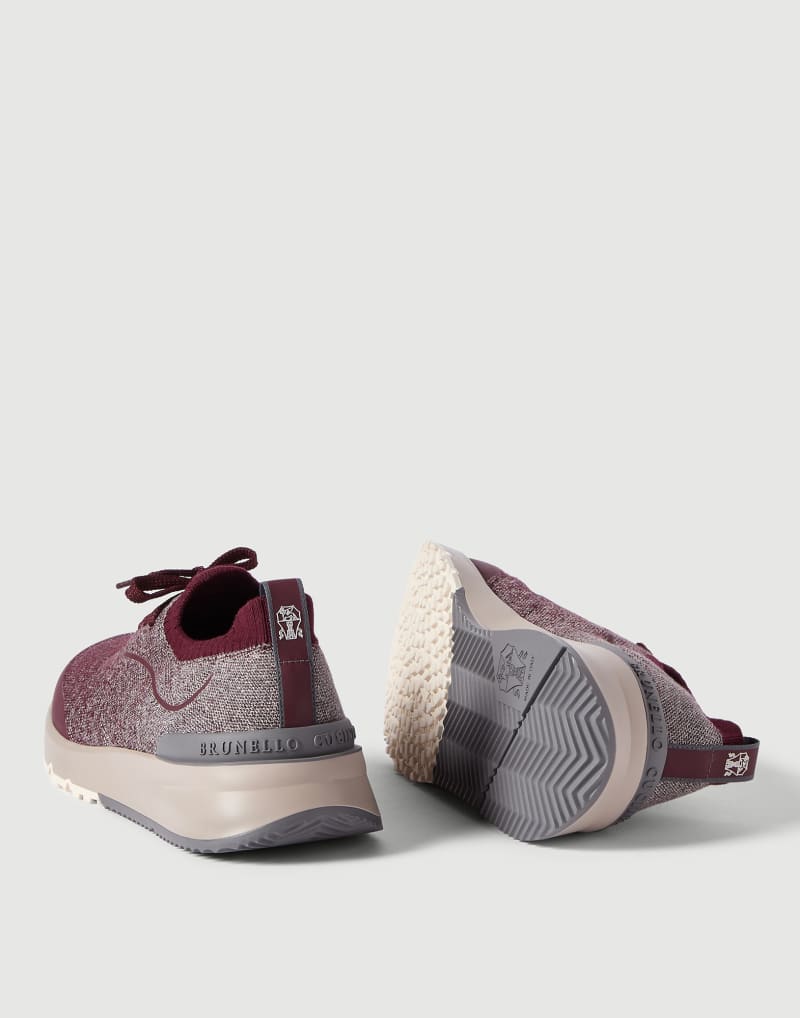 Brunello Cucinelli Sneakers aus Strick mit thermoverschweisstem Band — Panama