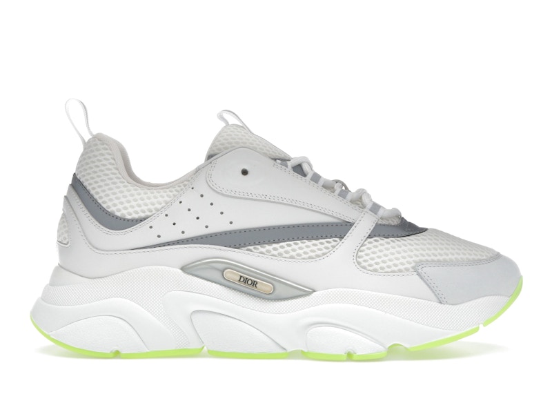 Dior B22 — White Silver Fluo Green
