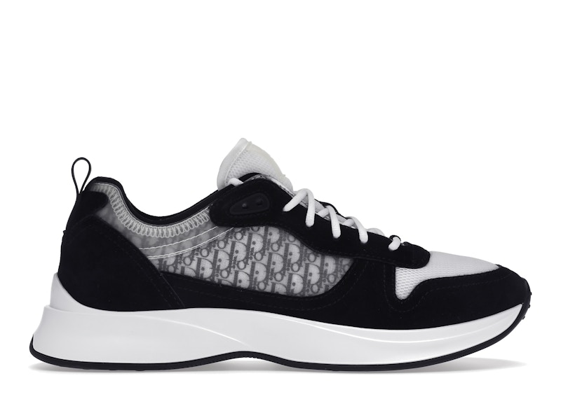 Dior B25 Oblique Runner Sneaker — Black Suede