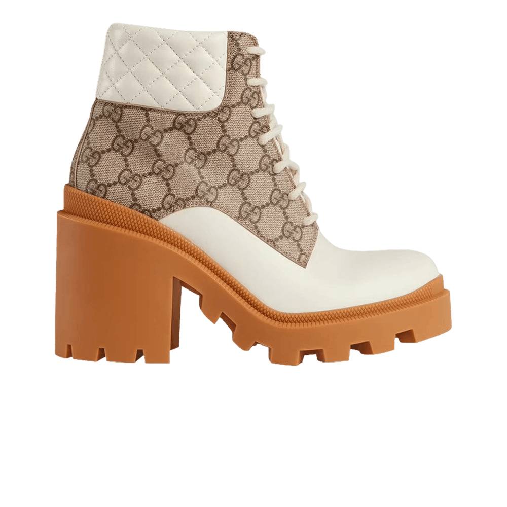Gucci GG Ankle Boot — Beige Weiss