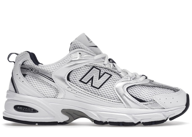 New Balance 530 — White Silver Navy