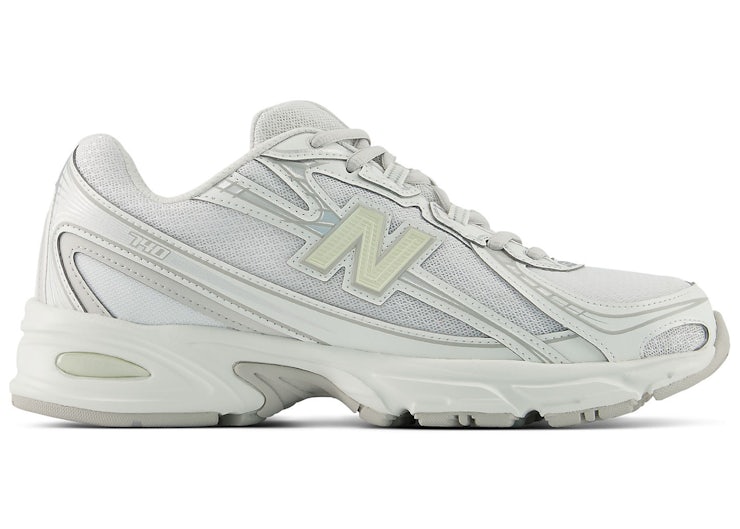 New Balance 740 — White Silver Metallic Light Green