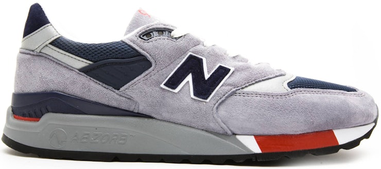 New Balance 998 — Grey Navy Red