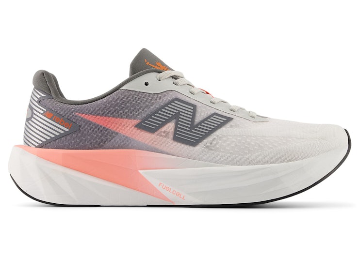 New Balance TCS NYC Marathon FuelCell Rebel v5 — Grapefruit Grey Matter Poppy