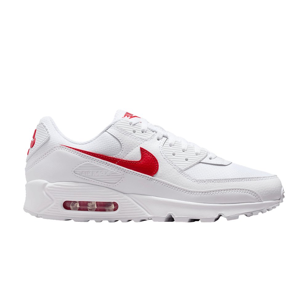 Nike Air Max 90 — White University Red (2026)