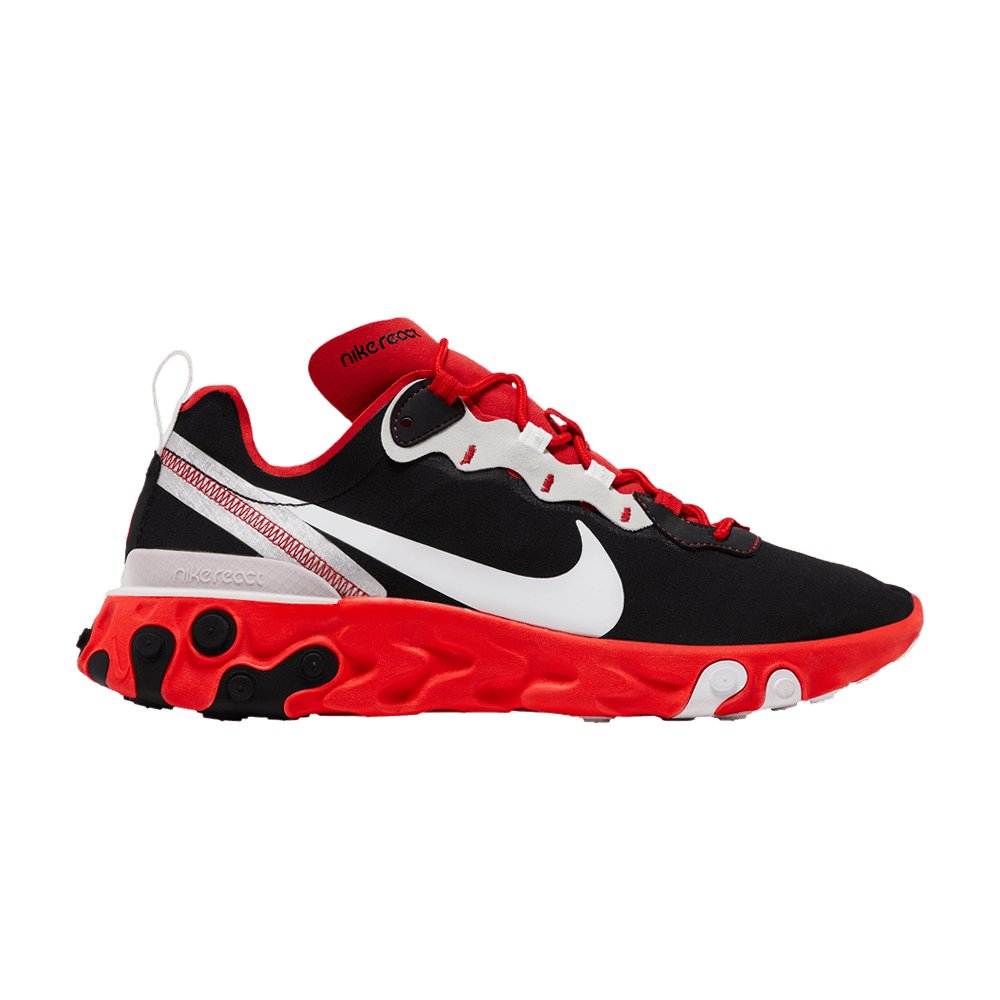 Nike React Element 55 — Black White Red Orbit