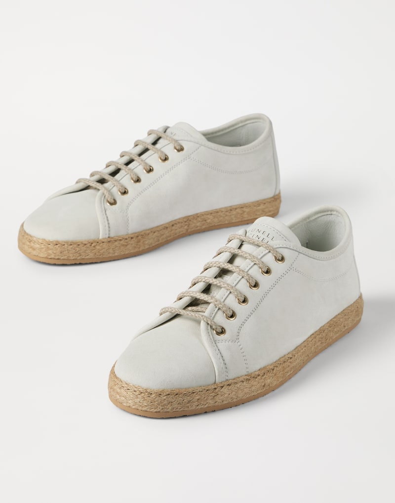 Brunello Cucinelli Derby-Schnürschuh aus Kalbsveloursleder — Panama