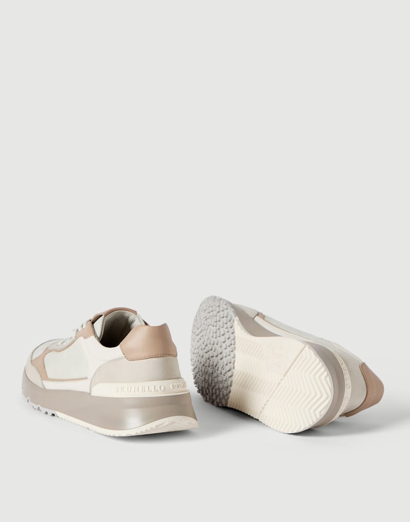 Brunello Cucinelli Sneakers aus Nubukleder und Kalbsleder — Panama