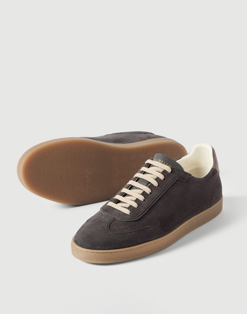 Brunello Cucinelli Sneakers aus Veloursleder — Black