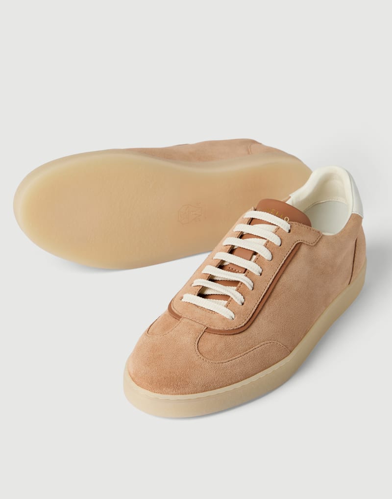 Brunello Cucinelli Sneakers aus Veloursleder — Brown