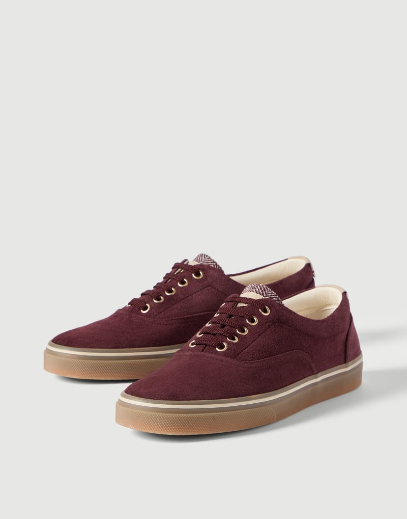 Brunello Cucinelli Sneakers aus Veloursleder — Red