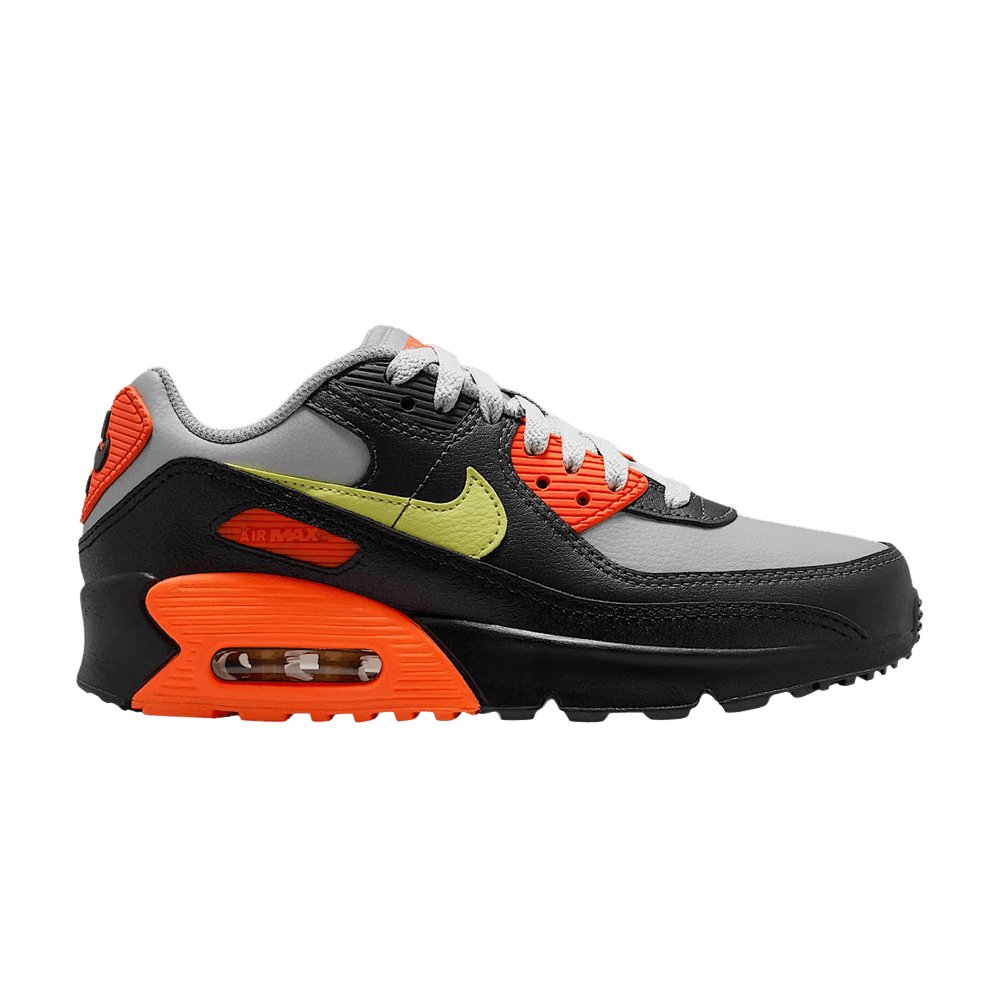 Nike Air Max 90 — Light Smoke Grey Hyper Crimson Limelight