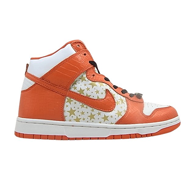 Nike Dunk High Pro SB — Supreme Orange Stars