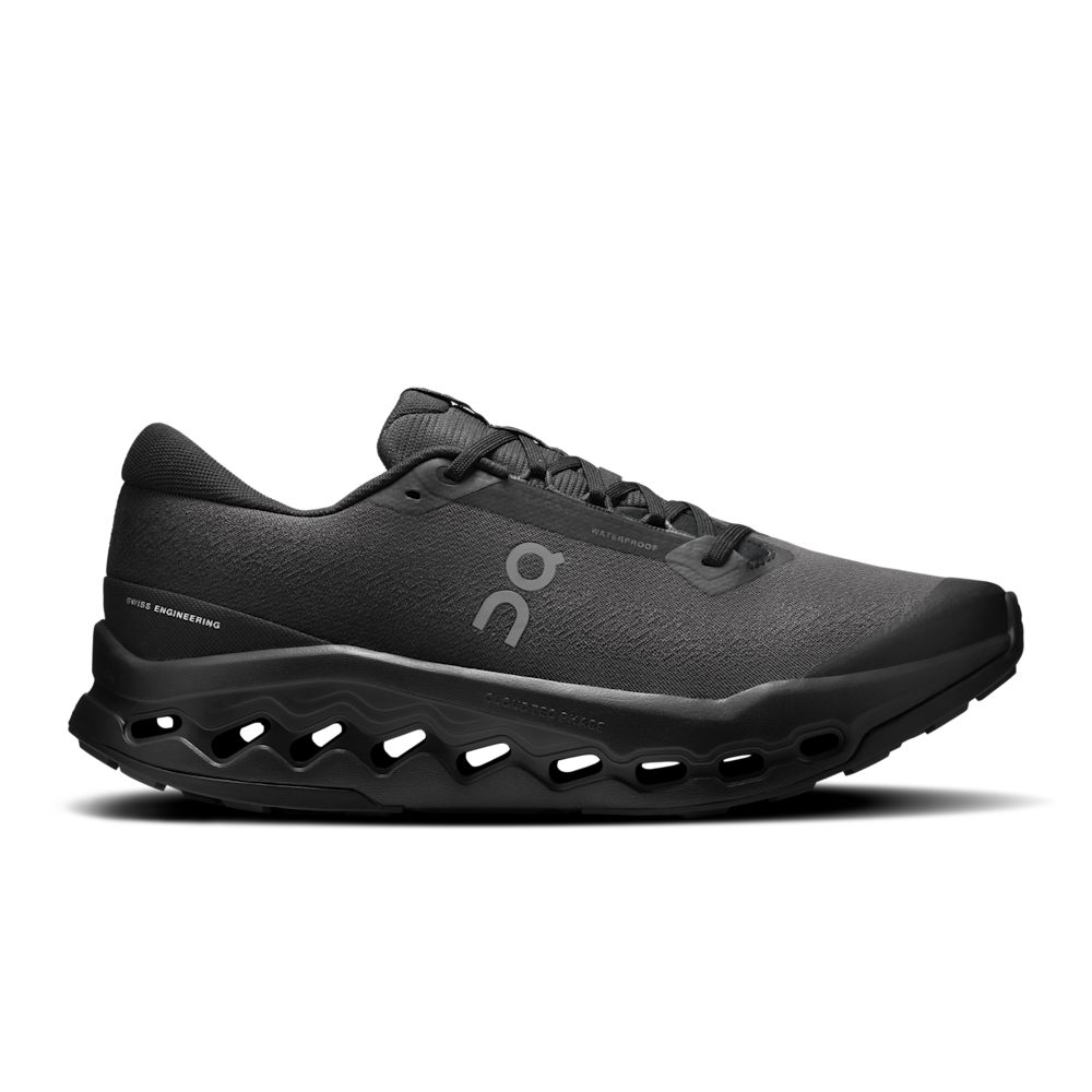 On Cloudsurfer Trail 2 Waterproof — Schwarz