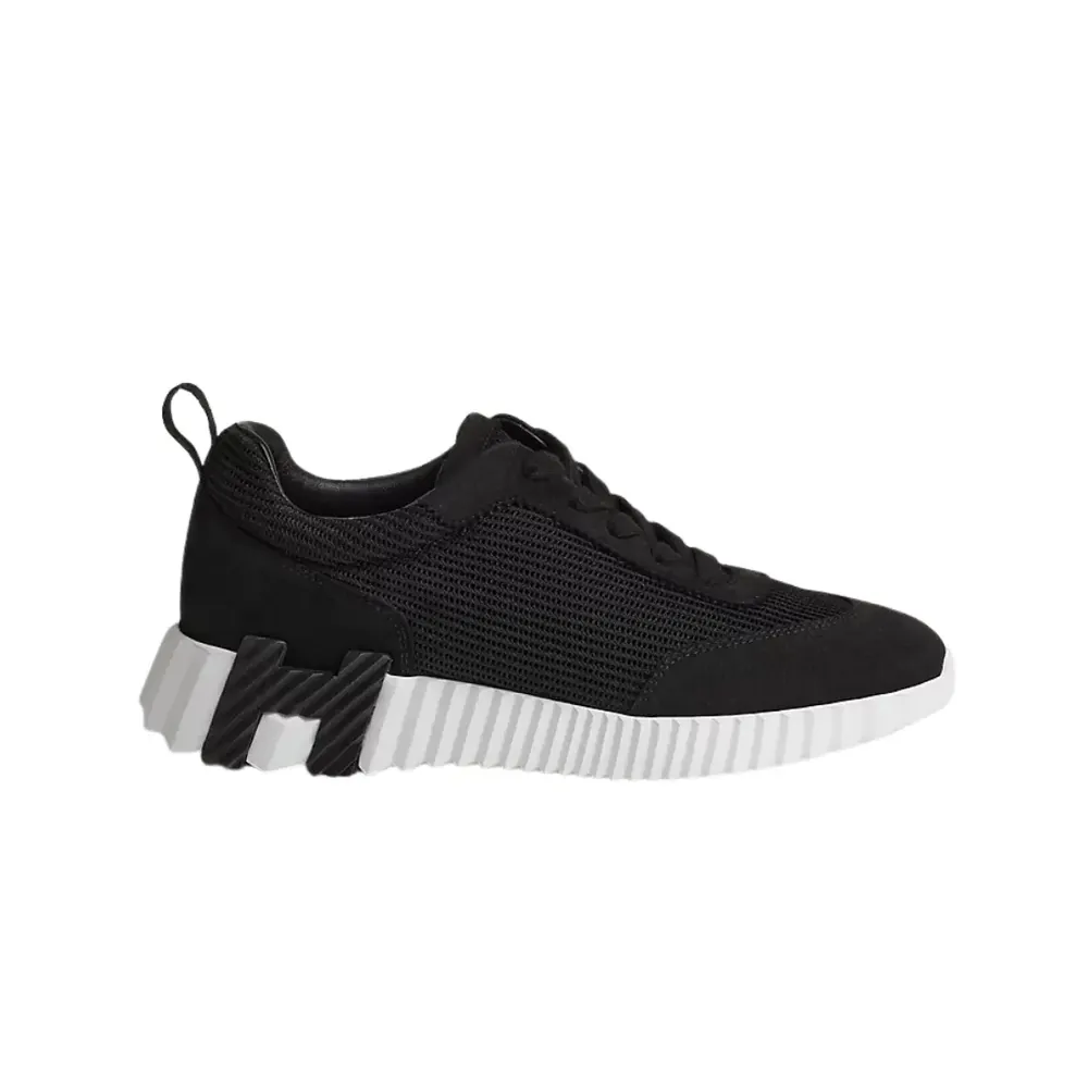 Hermès Hermès Bouncing Sneaker — Black Textured Mesh