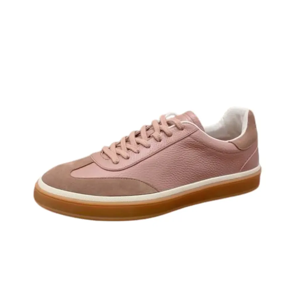 Loro Piana Loro Piana Summer Light — Pink With Suede Sole Sneaker