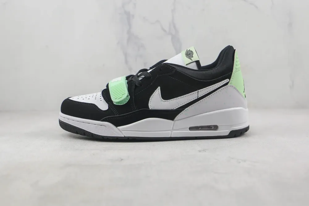 Jordan Jordan Legacy 312 Low — Black White Teal Tint