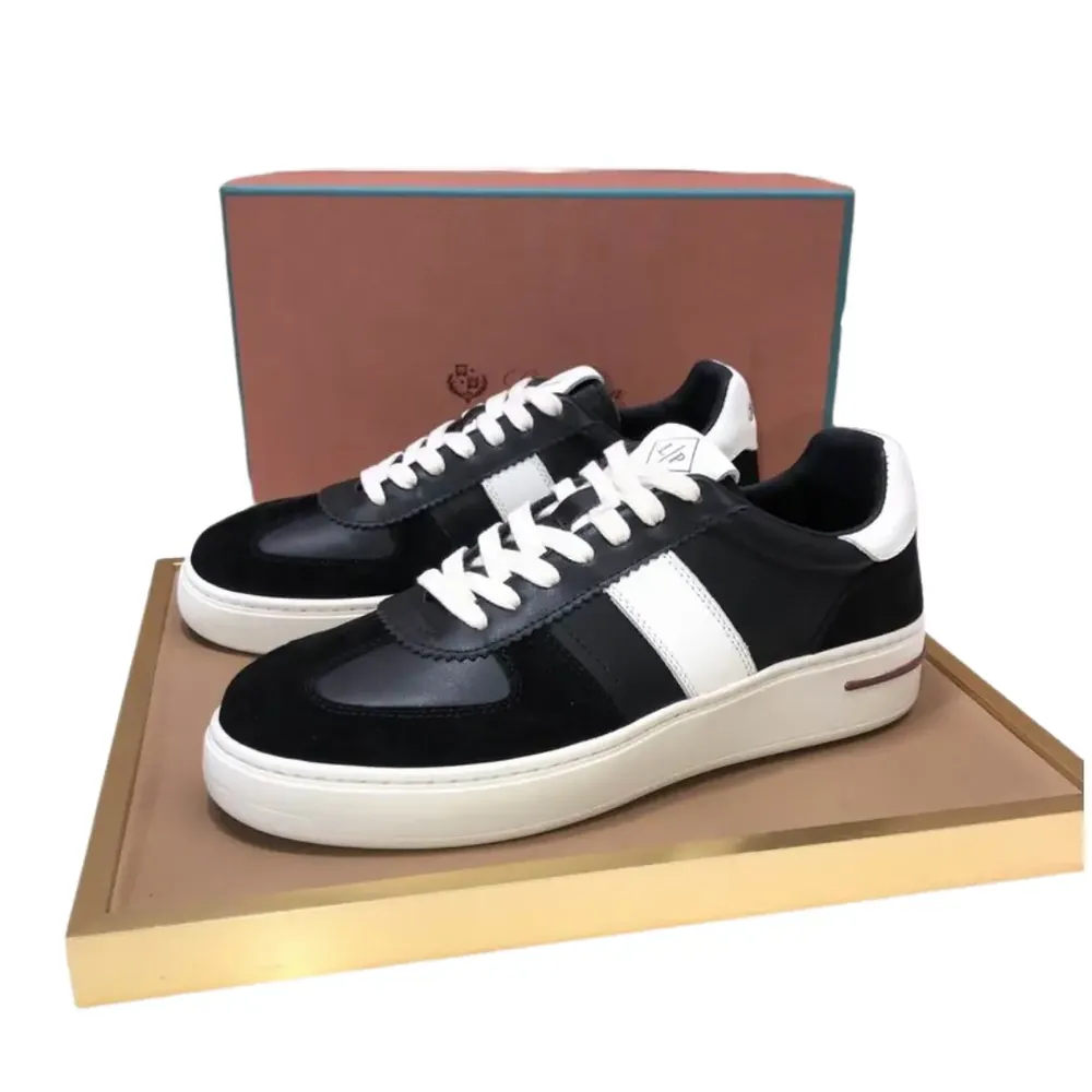Loro Piana Loro Piana Summer — Black White Designed Sneaker