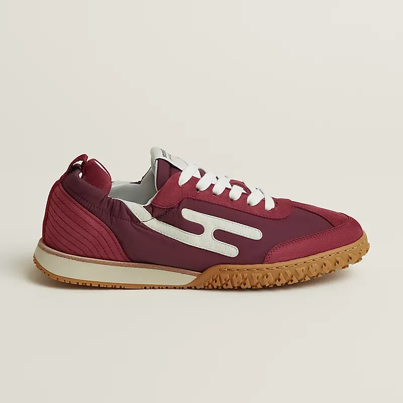 Hermès Hermès Jet Sneakers — Rose Lie de Vin Blanc