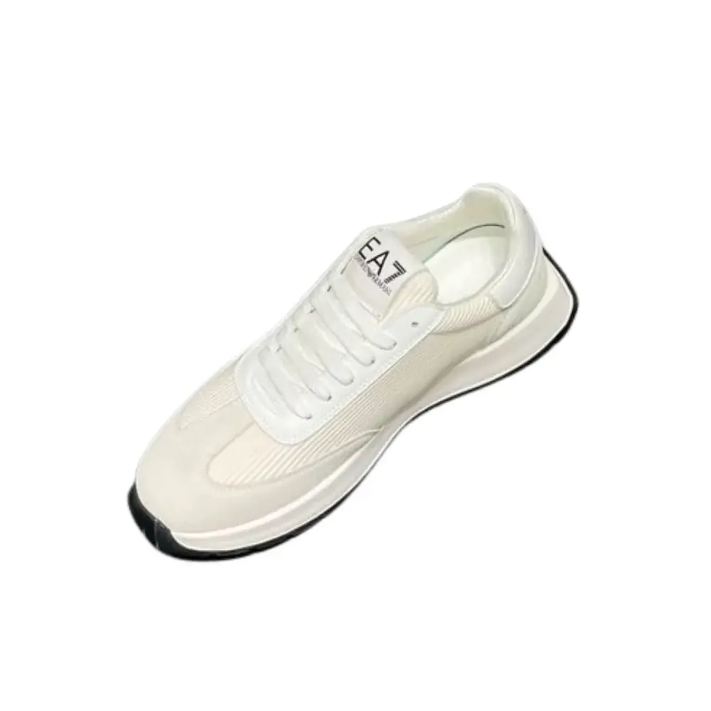 Armani Armani Emporio EA7 Sneaker Mesh Panelling — White