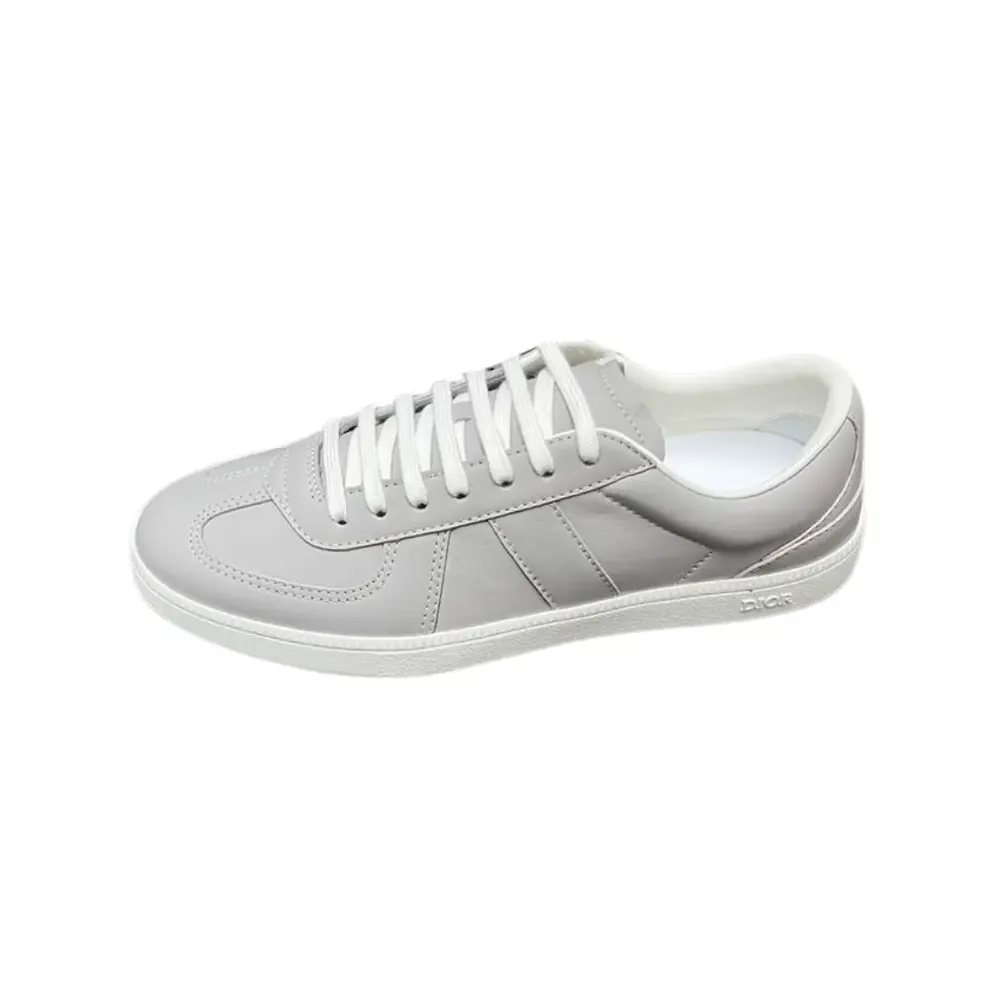 Dior B01 Matchpoint Sneakers — Grey Smooth Calfskin
