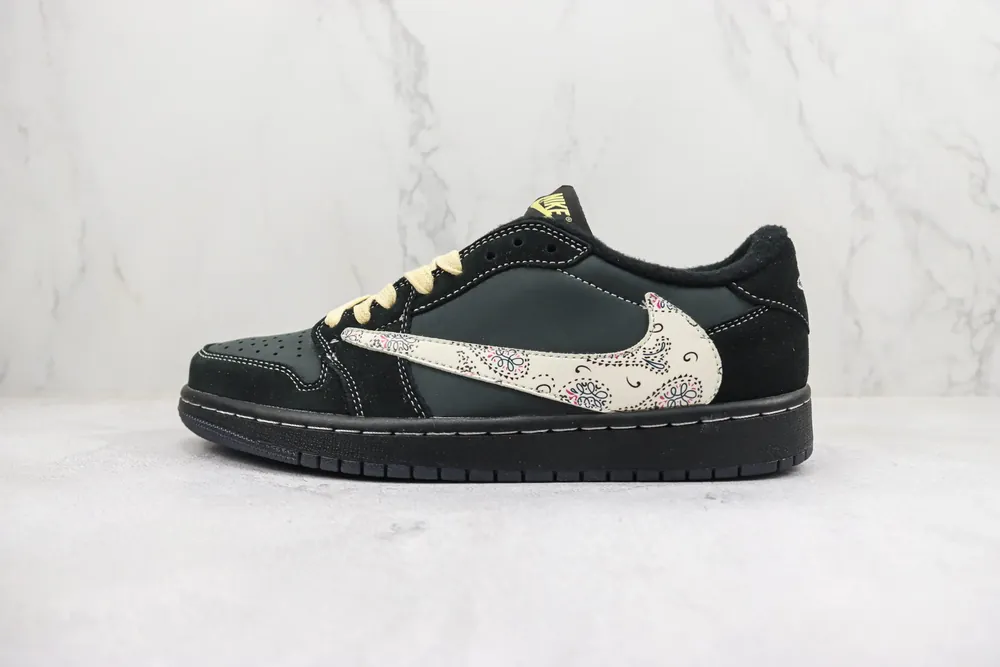 Jordan Fragment x Travis Scott x Air Jordan 1 Low — Black