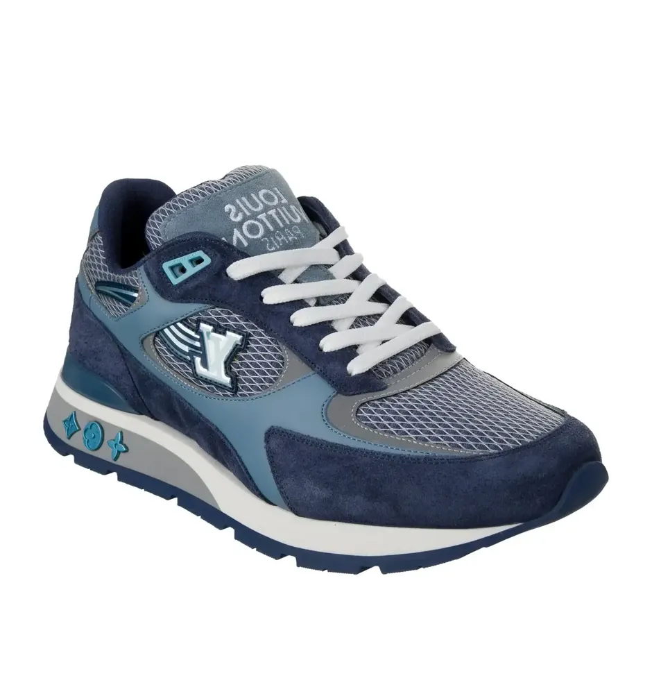 Louis Vuitton LV Run Away Sneakers Suede — Blue