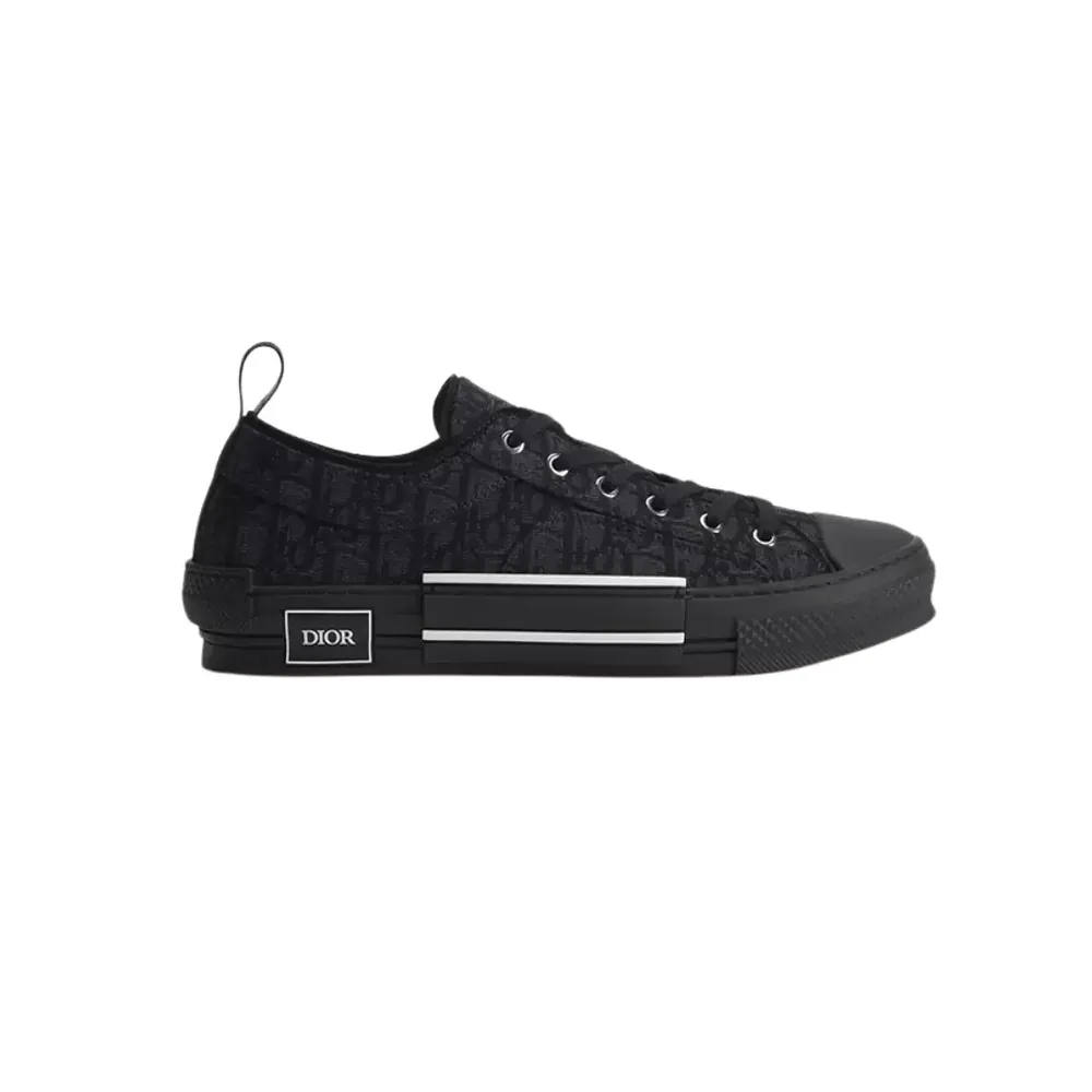 Dior B23 League Low-Top Sneaker — Black Oblique Jacquard