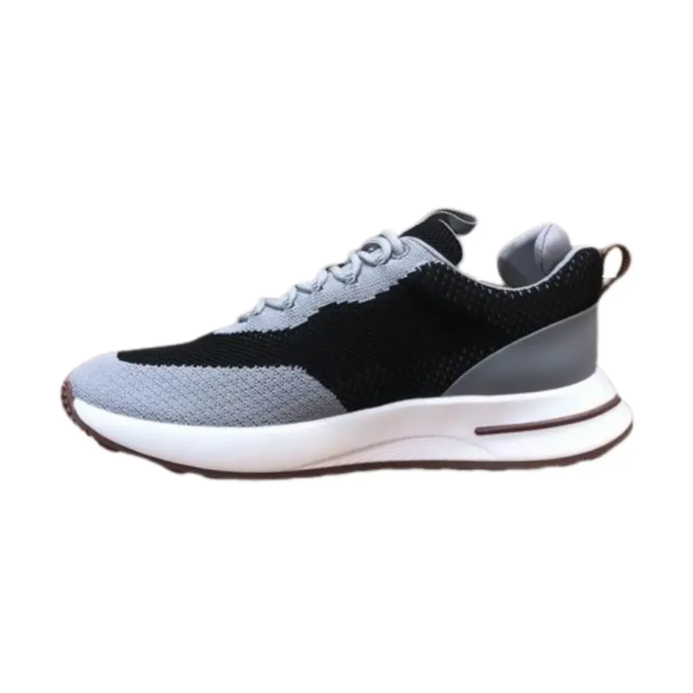 Loro Piana Loro Piana Flexy Walk Sneakers — Gray Blue Knitted Fabric