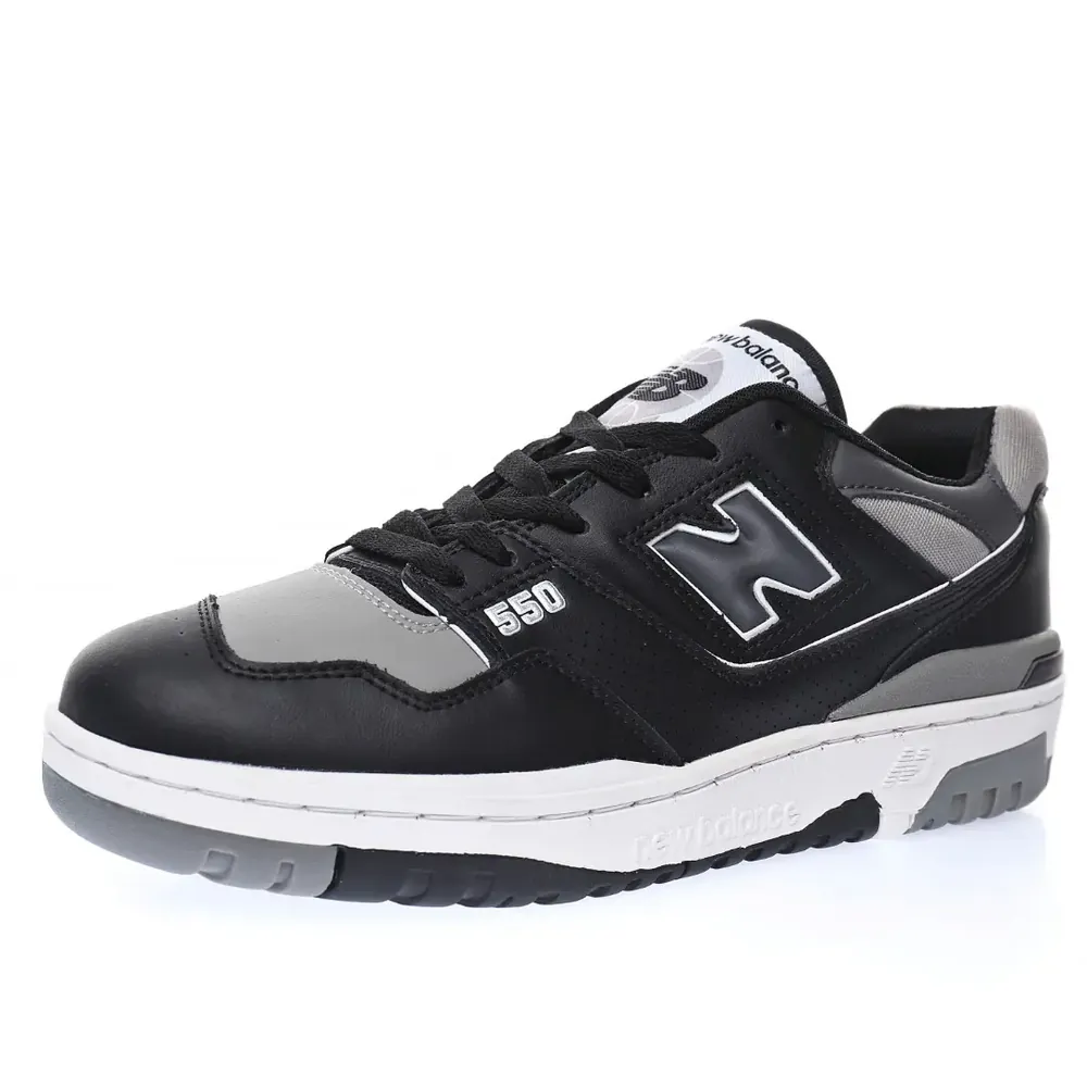 New Balance New Balance BB550 Leather — black grey shadow navy