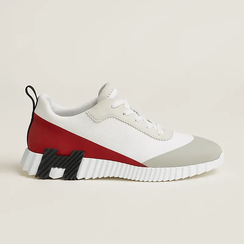 Hermès Hermès Bouncing Sneakers — White Gray