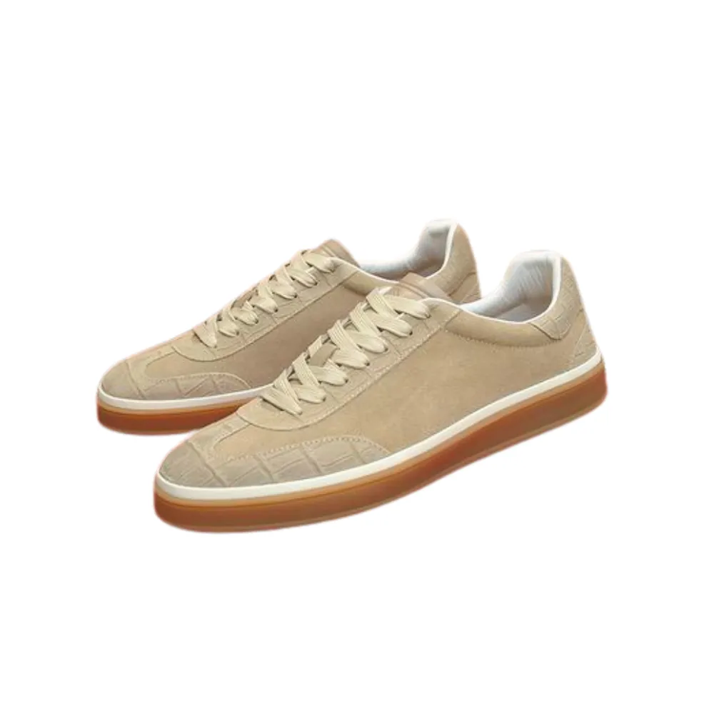 Loro Piana Loro Piana Summer — Cream Beige Designed Sneaker