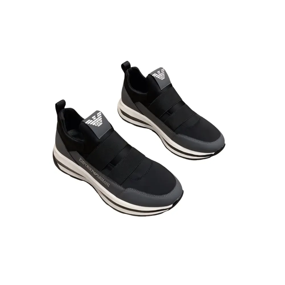 Armani Armani Emporio Armani Sneaker — Grey Black