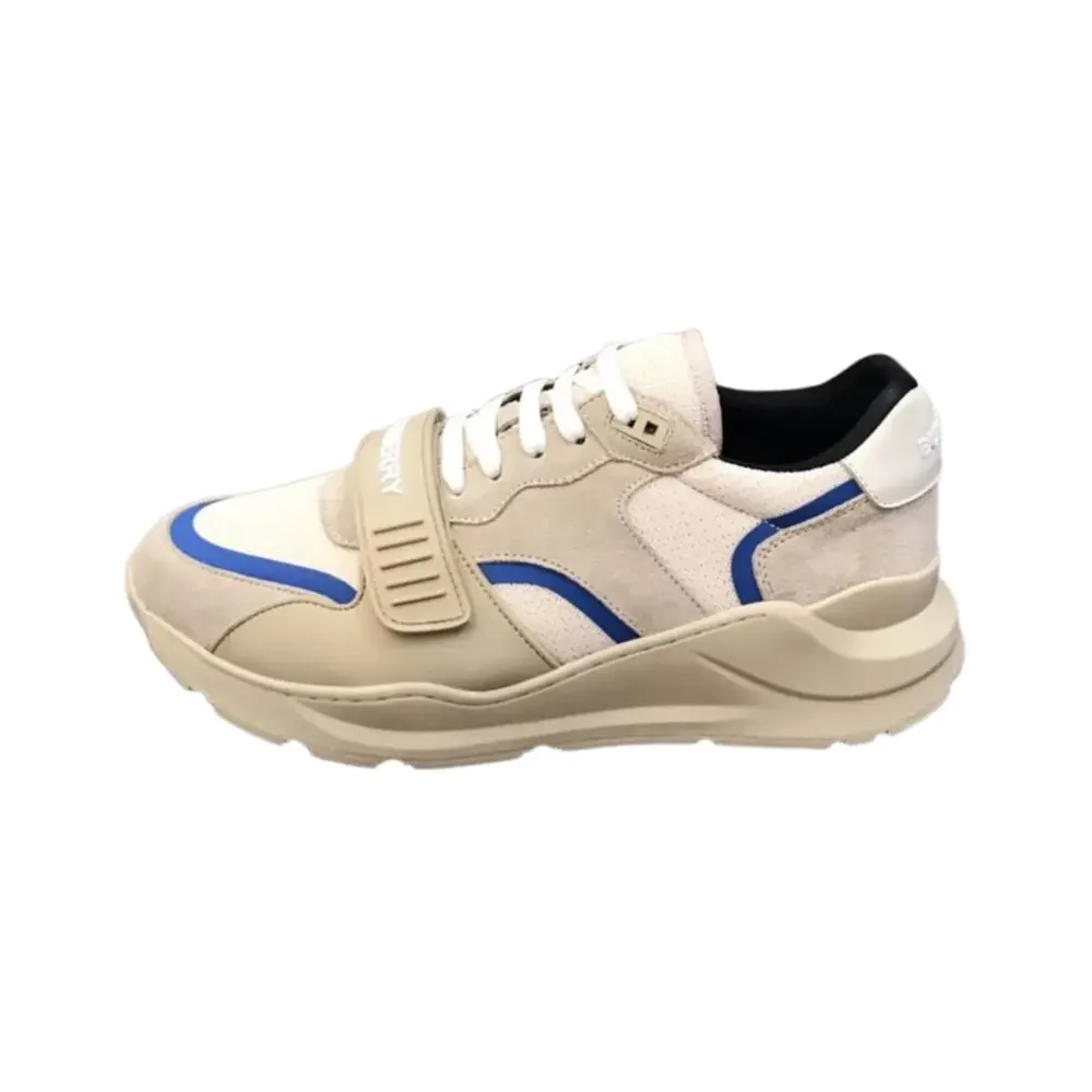 Burberry Burberry Leather Suede Sneakers — Blue Accents