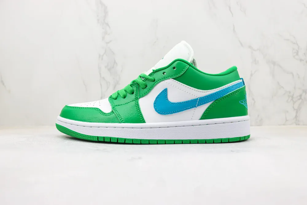 Jordan Nike Air Jordan 1 Low Lucky — Green Aquatone