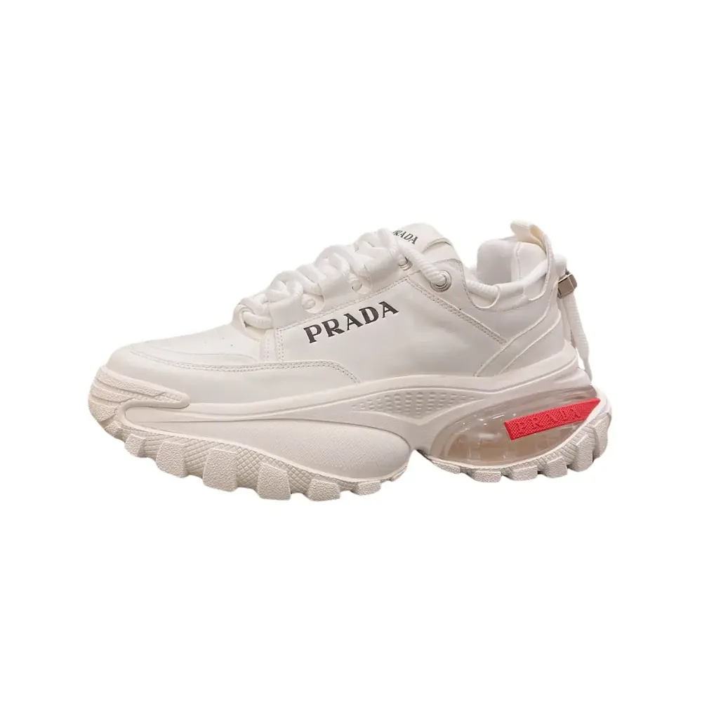 Prada Prada Cloudbust Thunder Technical Fabric Sneakers — White