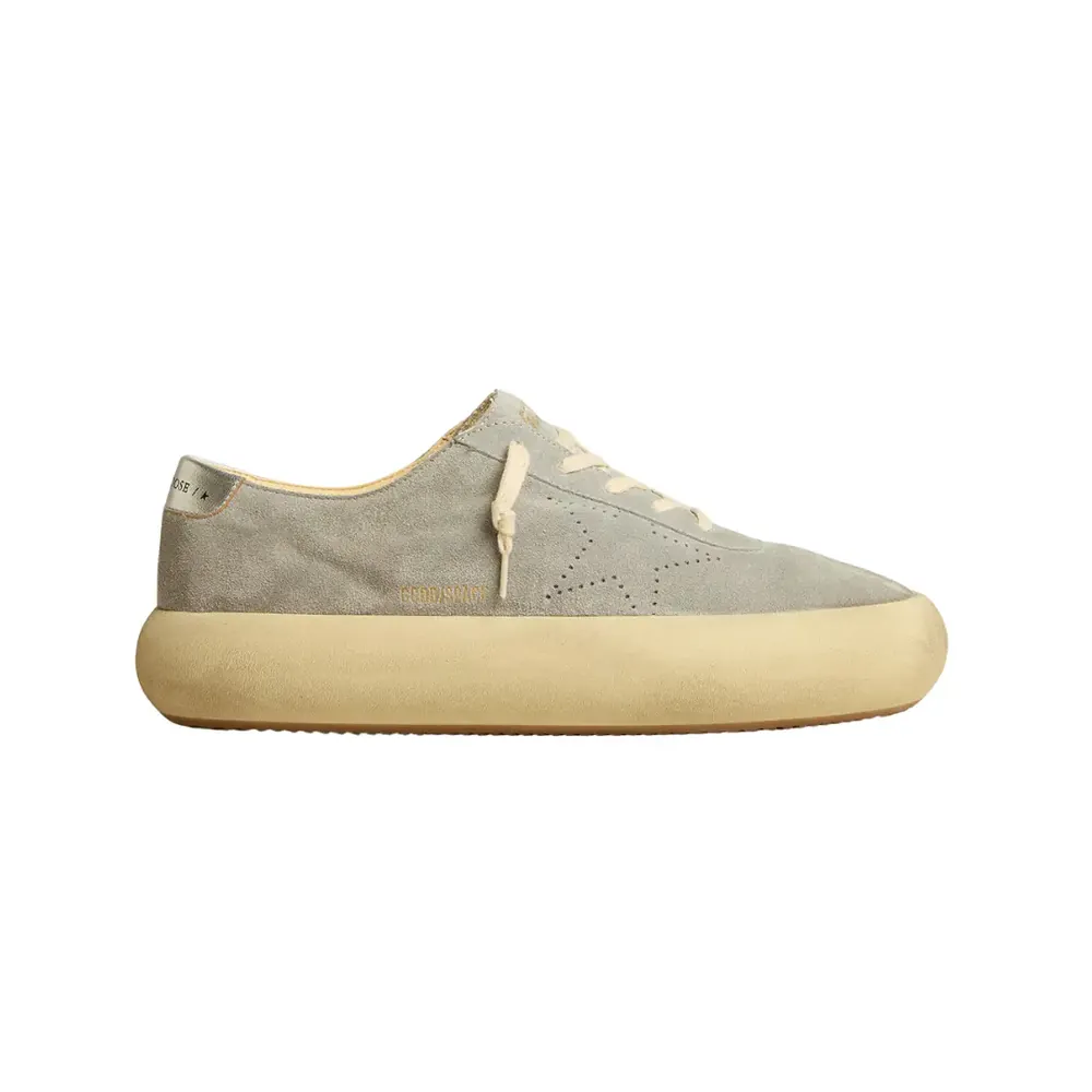 Golden Goose Golden Goose Space-Star Shoes Ice-Gray Suede — 