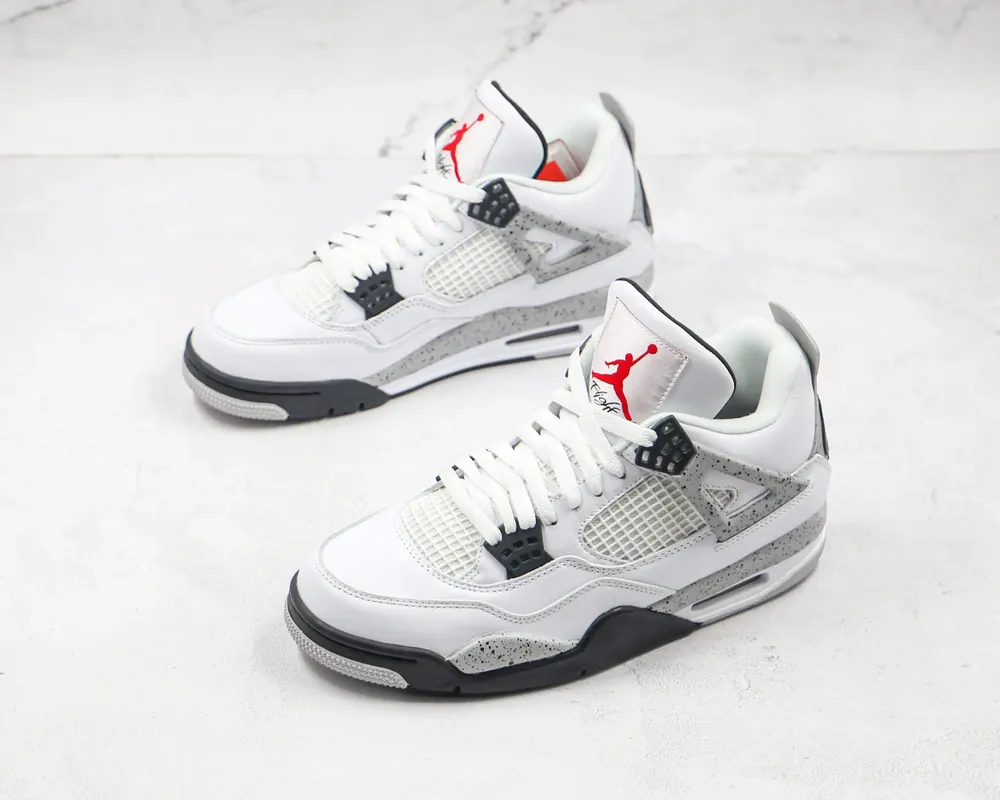 Jordan NIKE Air Jordan 4 — White cement