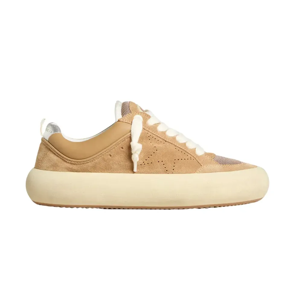 Golden Goose Golden Goose Space-Star Cube Tobacco Suede Perforated Star — 
