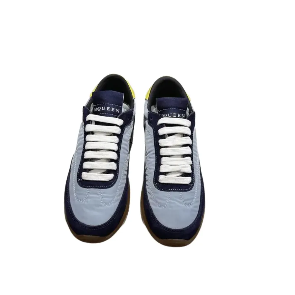 Alexander McQueen Alexander Mcqueen Men s Ec1 Low-Top Sneakers — Blue Navy Yellow