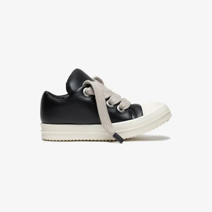 Rick Owens Rick Owens Jumbolaced Leather Padded Low-Top Sneakers — 