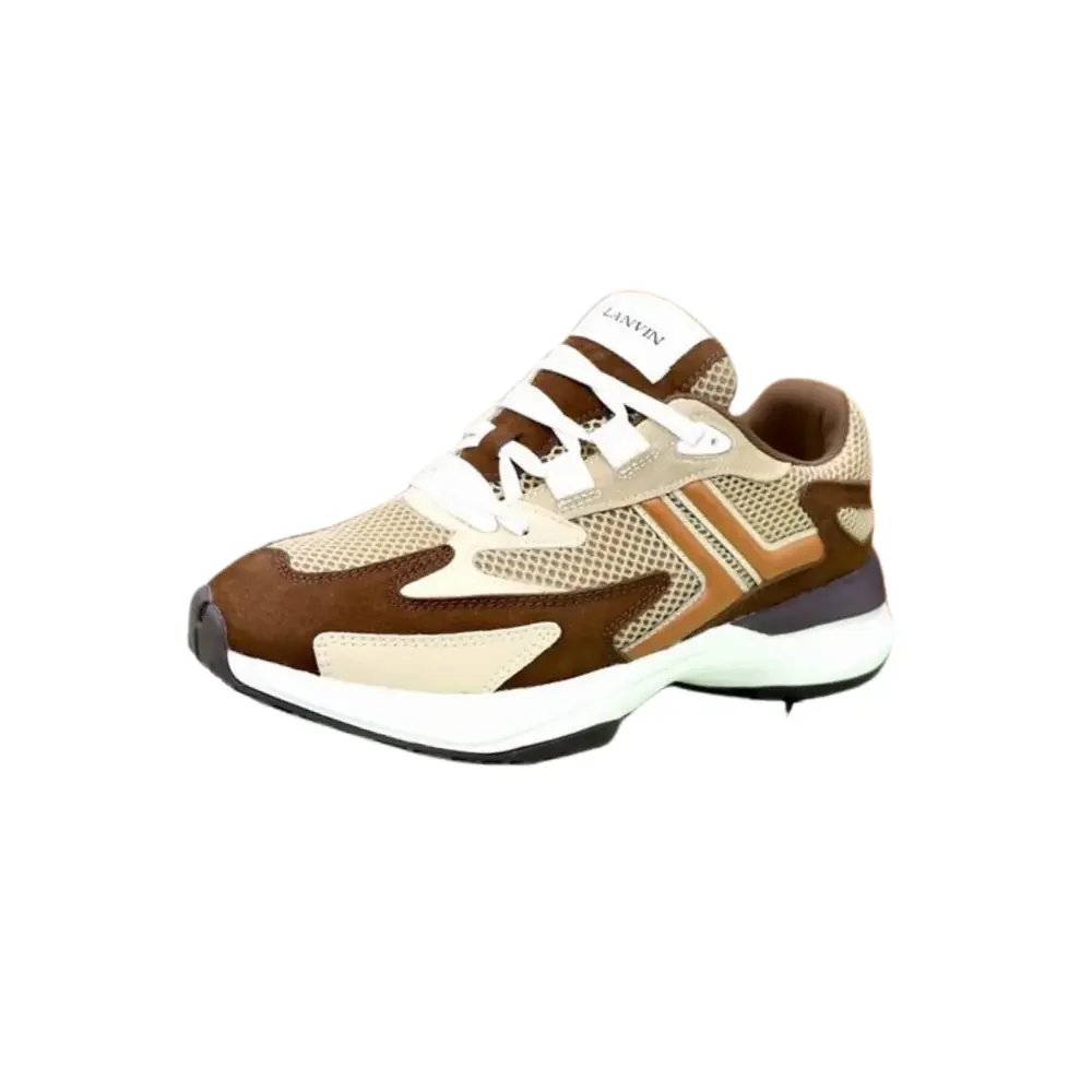 Lanvin Lanvin Jla Mesh Sneakers — Beige Brown Colorway