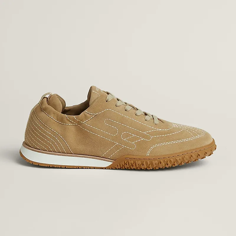 Hermès Hermès Jet Sneakers Light — Brown Nappa Leather