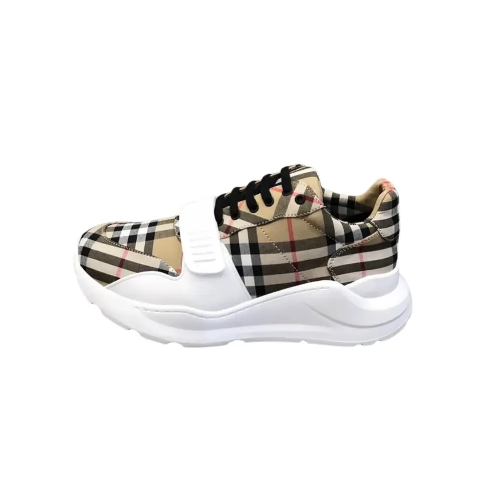 Burberry Burberry Regis Vintage Check Sneakers — Beige